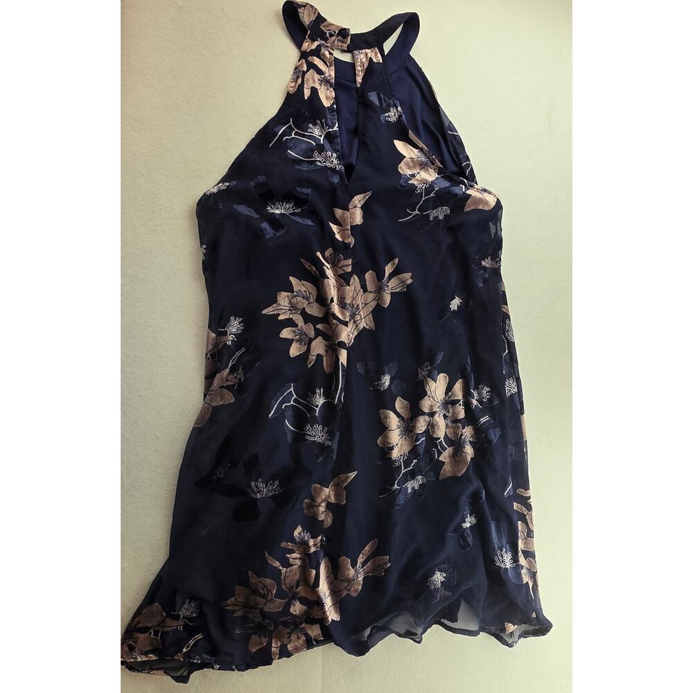 Nordstrom Sun And Shadow Floral Flowing Mini Dress Size Medium NWT - Picture 4 of 11